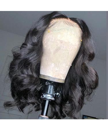 MDL 180% High Density 12 Inch Body Wave Lace Front Human Hair Wig - Pre Plucked, Bleached Knots, Glueless Brazilian Virgin Hair - 4x4 Closure Wigs - Buy Online on GoSupps.com