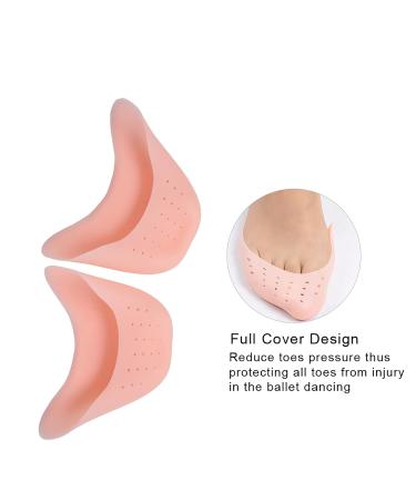 Silicone Soft Ballet Toe Pads | Dance Toe Protection & Comfort Insoles | 1 Pair Ballet Shoe Covers - Buy Online on GoSupps.com