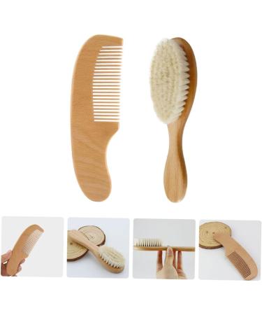 FRCOLOR 1 Set Shampoo Brush & Baby Bath Massager Combo - Soft Bristle Head Scrubber & Beech Baby Comb | Barber & Shower Hair Scalp Brush - Buy Online on GoSupps.com