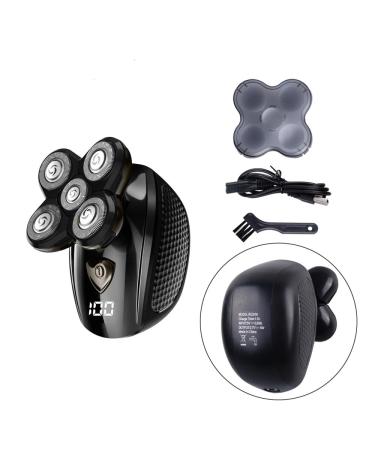 Head Shavers for Bald Men Electric Skull Head Razor Head Shaver Face Hair Trimmer Clippers 5 in 1 Mens Grooming Shaving Kit Cordless Dry/Wet IPX7 Waterproof Rechargeable