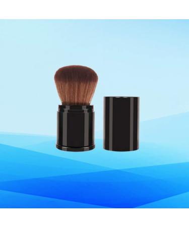Buy Retractable Powder Brush - Round Loose Powder Makeup Brush for Women (Black) - Perfect for Travel & Everyday Use - Buy Online on GoSupps.com