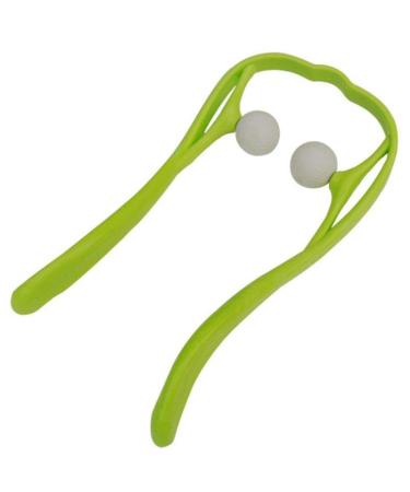 VIVI Neck Massager manual self muscle massage Relieve Shoulder Neck And Neck Pain Body Relaxed (3 Colors) Green