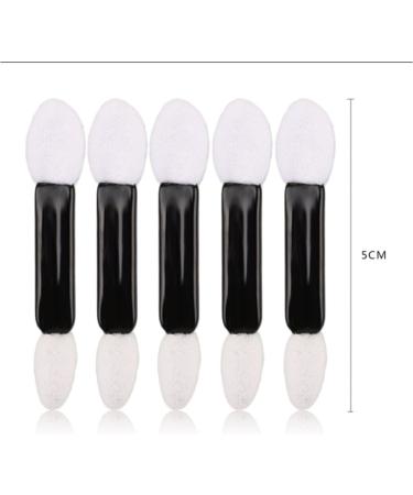 Eye Shadow Applicators Disposable Double Ended Sponge 50pcs Dual Sided Eyeshadow Brush Sponge Tipped Oval Makeup Applicator Eye Shadow Sticks Black Handle - Buy Online on GoSupps.com