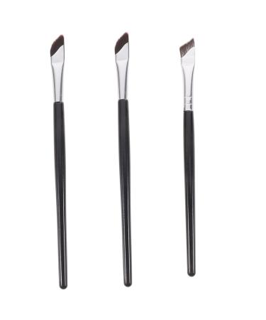 VINTORKY 3pcs Set Eyeshadow Brush Eye Liner Brush Eyeliner Brush Angled Concealer Brush Eyebrows Brush Nylon