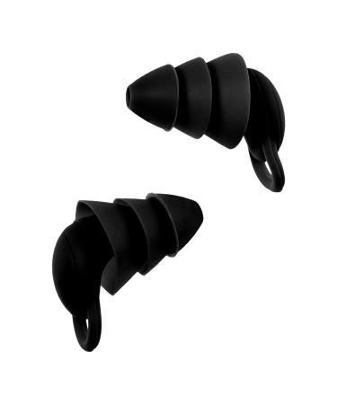 1 Pair Anti Noise earplugs Soft earplugs Musician Ear Plugs for Sleeping Noise Cancelling Reusable Ear Plugs Anti- Noise earplug Wear- Student Motorcycle Black