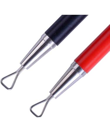 1pcs Blackhead Acne Pimple Remover Needles Stainless Steel Spot Come Done Blemish for Face Skin Cleaning Extractor Tools JI008 - (Color: Red) - Buy Online on GoSupps.com