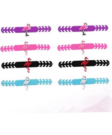 Healeved 24 Pieces Flamingo Anti-Strangle PVC Band Masks with Ear Buckles & Adjustment Hooks - Earth Tones Lip Gloss Included | International Shipping - Buy Online on GoSupps.com