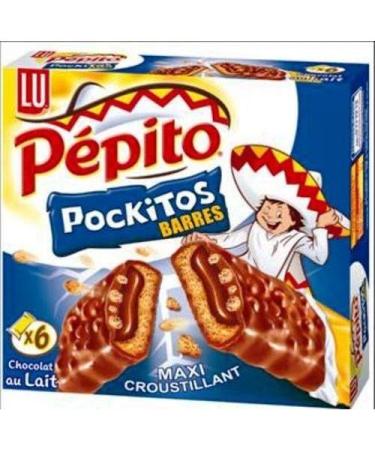LU PEPITO|Pépito Pockitos Milk Chocolate Bar 162G|(Pack of 4)|best deal