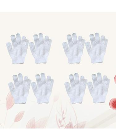 SUPVOX Kids Bath Finger Gloves - Set of 8 Exfoliating Towel Scrubbers for Children's Body Shower - Buy Online on GoSupps.com