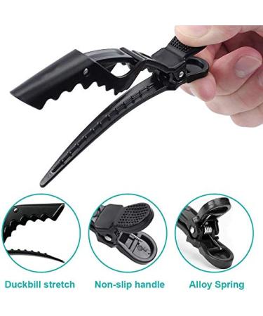 Buy Pofet 12-Piece Non-Slip Duck Beak Hair Clips - Plastic Crocodile Styling Clips for All Hair Types - International Shipping Available - Buy Online on GoSupps.com