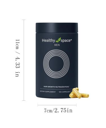 Men's Hair Growth Supplement | Clinically Tested Doctor Recommended 1 Month Supply for Thicker Hair & Scalp Coverage - International Shipping Available - Buy Online on GoSupps.com