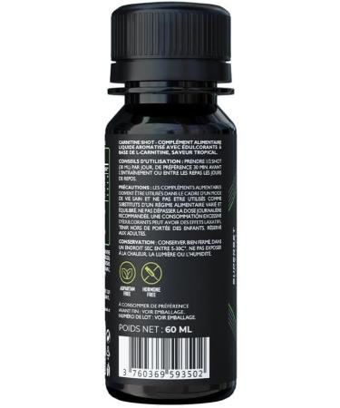 Superset Nutrition - Carnitine Shot (12x60ml) - L-Carnitine in oral solution for optimal absorption - Ideal in dry periods! -Tropical flavor - Buy Online on GoSupps.com