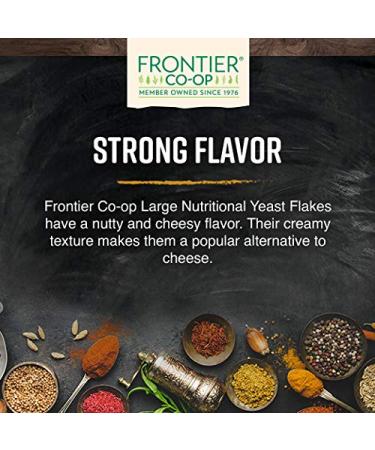 Frontier Co-op 1lb Nutritional Yeast Large-Flake | Unflavored | Vegan Superfood - Buy Online on GoSupps.com
