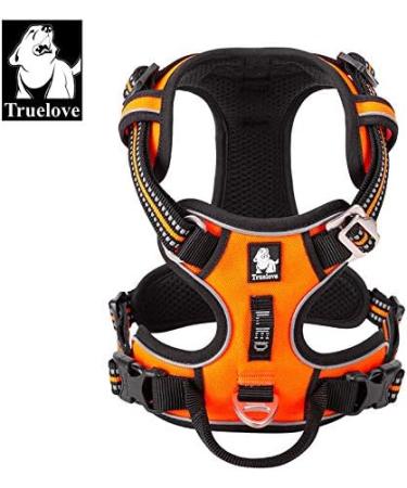 Buy Truelove No Pull Dog Harness - Reflective Adjustable Soft Padded Vest with Handle TLH56512 L Orange | International Shipping - Buy Online on GoSupps.com