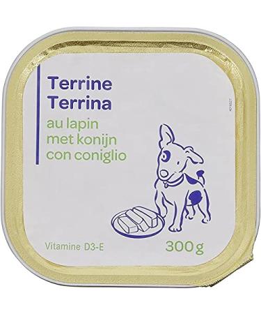 PP White - Rabbit Terrine for Dogs 300G - Pack of 4 - Free Shipping