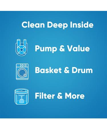 Amoyls Washing Machine Cleaner - Removes Odors & Grime from Front & Top Loader Machines (Ocean Scent, 24 Tablets) - Buy Online on GoSupps.com