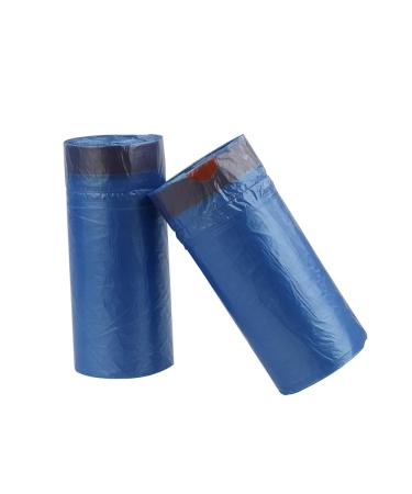 Nesmilers 6 Gallon Garbage Bags Drawstring Trash Bag Blue 100 Bags