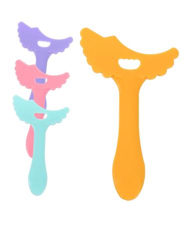 DRESSOOS 4pcs Eyeliner Silicone Molds Eyebrow Stencils Tools Women Cosmetics Aids Eyebrow Pencil Miss Eyelash