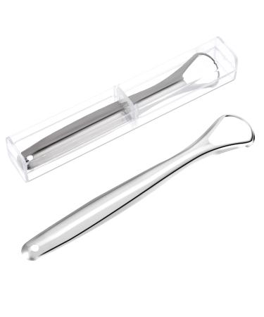 Tongue Scraper Cleaner Stainless Steel Tongue Cleaners Tongue Scraper for Adults Oral Care Tongue Tool for Bad BreathEasy to Use Tongue Cleaner for Travels Meetings Work or Home Use
