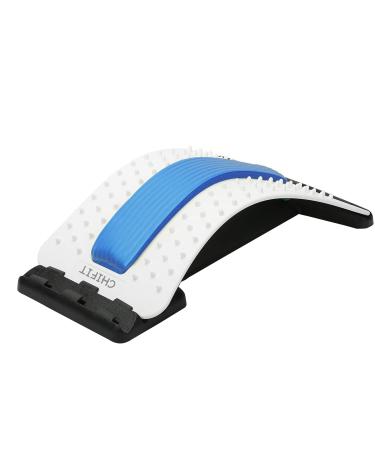 ChiFit Multi-Level Back Stretching Device - Immediate Relief for Back Pain, Herniated Disc, Sciatica, Scoliosis,Lower and Upper Back Stretcher Support and Pain Relief Blue - Buy Online on GoSupps.com