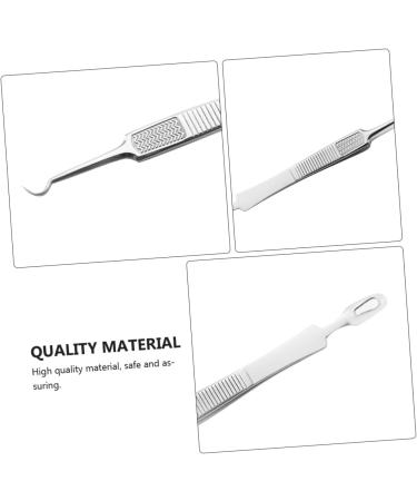 Baluue 9 Pcs Clip Blackheads Blackhead Extraction Kit Pimple Tweezers Remover Stainless Steel Silver - Buy Online on GoSupps.com