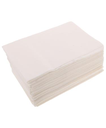 FRCOLOR 50Pcs Disposable Wood Fiber Foot Towels Soft Hygienic Individually Wrapped for Spa Manicure Makeup Removal Travel Towel Beauty Treatments