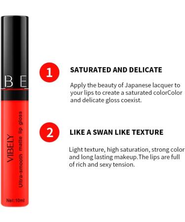 Vibely Matt-Liquid Lipstick Gift Set - Waterproof Velvety High Pigmented Lip Gloss for Women & Girls - International Shipping - Buy Online on GoSupps.com