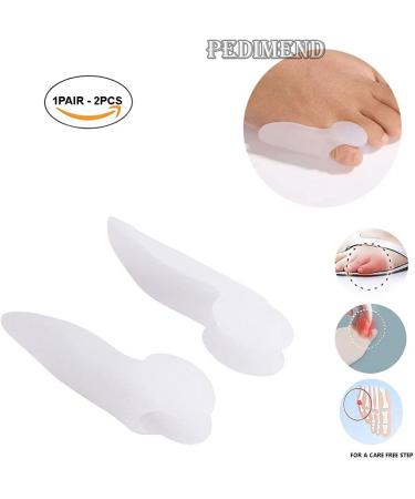 Pedimend Silicone Gel Corrector for Small Toes | Pink Toe Protectors for Bunion Relief & Pain Management - Buy Online on GoSupps.com