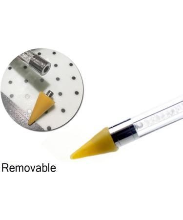 OFKPO Wax Rhinestone Picker Dual-Ended Rhinestone Picker Dotting Pen with Box Wax Tip Pencil for Nail Rhinestones Beads Gems Crystal Jewel - Buy Online on GoSupps.com