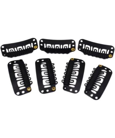 FOYTOKI Metal Snap Buttons Metallic Hair Clips Womens Hair Clips Wig Clips 6 Teeth Combs Clips with Soft Stainless Steel Snap Clip Metal Hair Clips for Women Tooth Comb Top Hat Miss - Buy Online on GoSupps.com