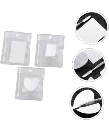 VILLCASE 3 Sets Ring Palette - Nail Art Display & Mixing Kit | Mini Stainless Steel Nail Accessories 7.6x5.1cm - Buy Online on GoSupps.com