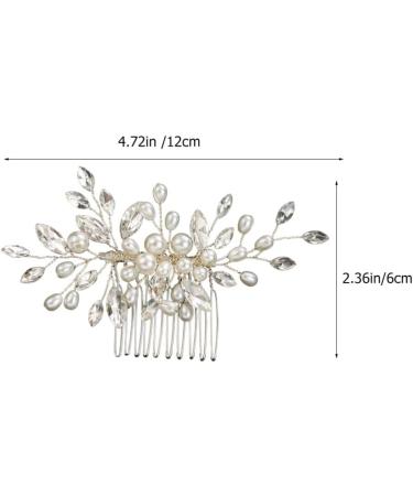 Beaupretty Bridal Headwear Hair Clip Hair Toppers Wedding Hair Accessories Hair Pin Bridal Hair Comb Hairpin Decor Exquisite Hair Comb Wedding Headdress Bride White Grace Crystal Hair Piece - Buy Online on GoSupps.com