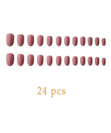 Buy Sethain Matt Oval False Nails Tips - 24 Miniature Purely Press-On Fingernails for Women & Girls | International Shipping Available - Buy Online on GoSupps.com