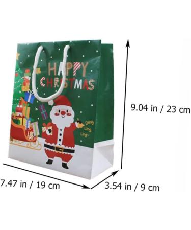 ABOOFAN 12pcs Christmas Tote Bag Bags Tote Bags Party Supplies Festival Packing Bag Paper Christmas Bag 23X19X9CM Assorted Color - Buy Online on GoSupps.com