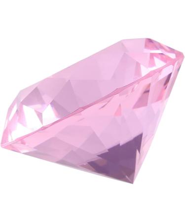 MUNEFE Diamondsly Glass Crystal Drill 2 Color Nail Art Display Glass Crystal Drill for Decorating Rooms and Other Shot Models(60MM pink) - Buy Online on GoSupps.com