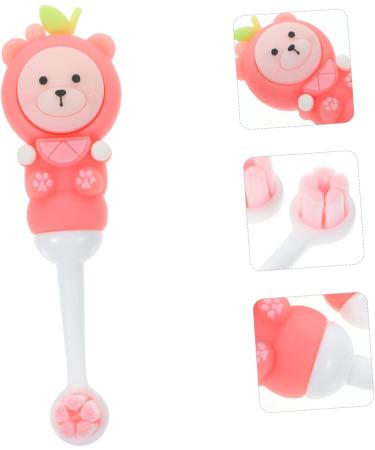 Frcolor 2-Pack Children's Toothbrush Set - Soft Bristle Travel Toothbrush for Kids - Pink Fruit Design - Ideal for Newborns & All Ages - Buy Online on GoSupps.com