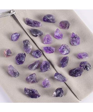 10 Pieces/Box Raw Stone Dark Amethyst Irregular Natural Rock Purple for Specimen Collection Garden Decor Stone Crystal Reiki - Buy Online on GoSupps.com