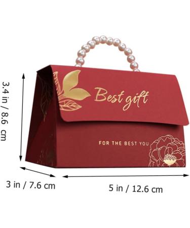 HOMSFOU 6pcs Boxes Packing Box Gifts Chocolate Gift The Gift Candy Romantic Decor Holder Romantic Treat Cases Wedding Decor Wedding Supplies Bridesmaid Red Storage Box Plastic Court Style - Buy Online on GoSupps.com