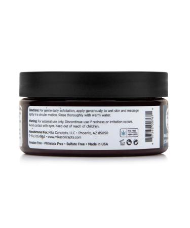 MIKA NATURALS Organic Hemp Seed Sugar Scrub (Nag Champa Champaka) Face and Body Exfoliator Hydrates Smooths and Purifies 8 oz. - Buy Online on GoSupps.com