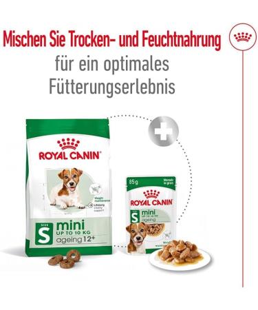 Royal Canin Mini Ageing 12+ Adult Wet Dog Food in Gravy 48 x 85g Pouches - Buy Online on GoSupps.com