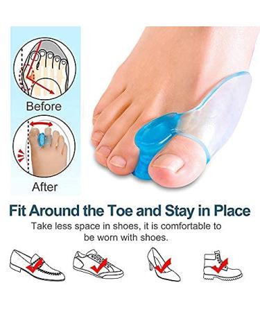 GsT Big Toe Separator - Set of 2 Pairs | Toe Spacers for Toe Alignment and Pain Relief - Buy Online on GoSupps.com