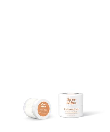 Three Ships Buttercream Hydrating Lip Mask Intensive Vegan Lip Moisturizer As Seen on TV Soothing Natural Lip Conditioner Treatment for Dry Damaged Lips 15g