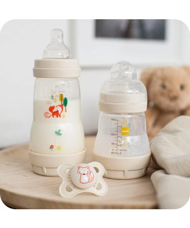 MAM Easy Start Colours of Nature Anti Colic Starter Set (Fox) - Non-Shiny Matt Finish | Newborn Bottle & Soother Essentials - Buy Online on GoSupps.com