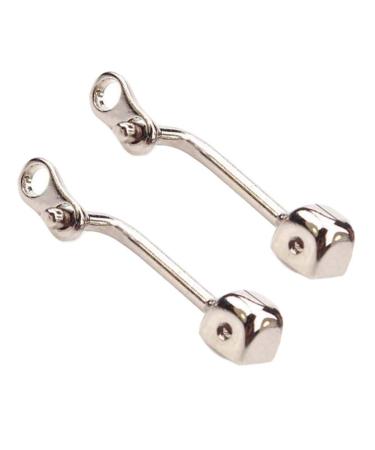 Levine replacement nasal cushion holder-nose walking replacement nasal cushion Halter-nose bridge made of metal 1 pair of glasses-nose-cushion arm metal-nose cushion holder for screwing/picking up brilliant parts