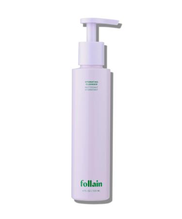 Follain Hydrating Cream-to-Lather Gentle Facial Cleanser for Dry Sensitive Skin | BHA-Alternative Willowbark Rosehip Oil Glycerin - Non-Stripping- Clean Beauty Vegan & Cruelty-Free