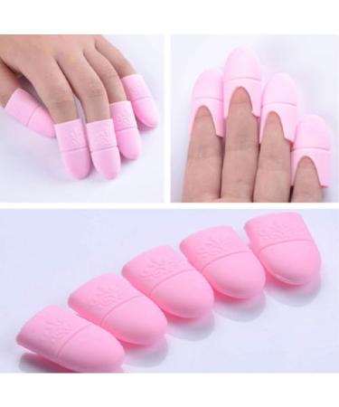 10 pi ces outils pour ongles dissolvant de Silicone manucure vernis tremper capuchon Clip doigts d graissant nettoyant manchon UV vernis enveloppes - Buy Online on GoSupps.com