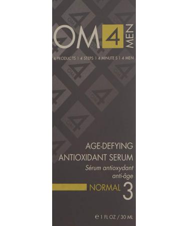 OM4 Normal STEP 3: Age-Defying Antioxidant Serum for Men | Anti-Aging Vitamin C Solution | Refines Fine Lines & Wrinkles - Buy Online on GoSupps.com