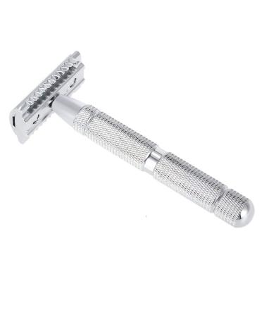 Daoco Stainless Steel Safety Razor Traditional Men's Double Edge Razor Manual Beard Shaving Shaving Tool