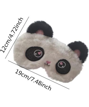 Soft Funny Panda Sleep Mask for Kids, Girls, Men, Women - Cute Animal Rabbit Eye Cover for Travel, Yoga, Office - Light Blocking & Comfortable - Buy Online on GoSupps.com
