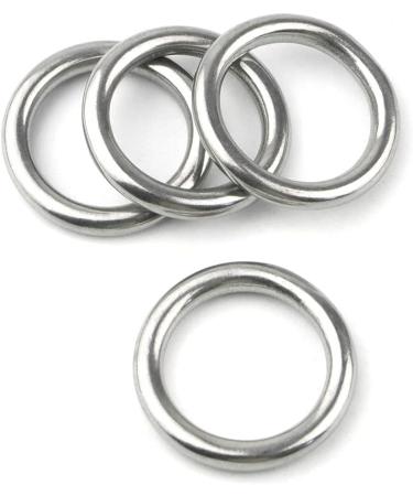 Hamineler 20 PCS Smoothing Welded 304 Stainless Steel O-Ring Welded Round Rings for Camping Belt  Dog Leashes  Luggage Accessories (4mm20mm ID) - Buy Online on GoSupps.com